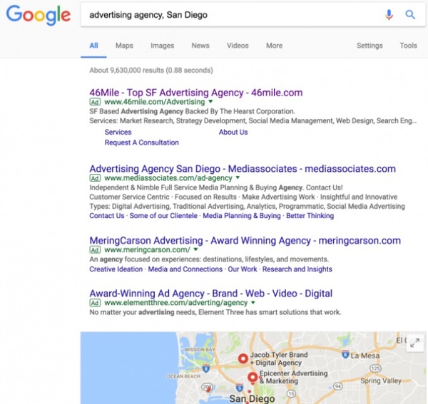 Chạy quảng cáo AdWords Sản phẩm/Dịch vụ dễ dàng được khách hàng nhận biết 